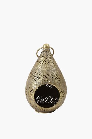 Nile Metal Belly Lantern, 13x27cm