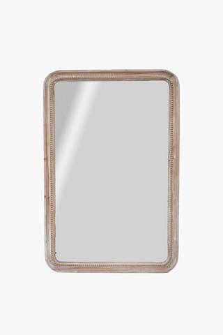 Rectangle Bobble Wooden Mirror, 80x120cm