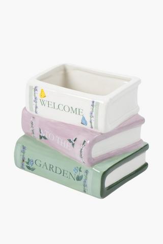 Stack Books Vase, 13x16cm