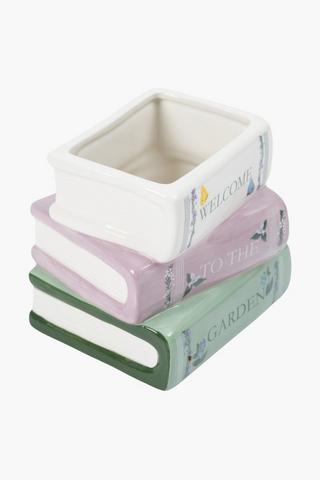 Stack Books Vase, 13x16cm