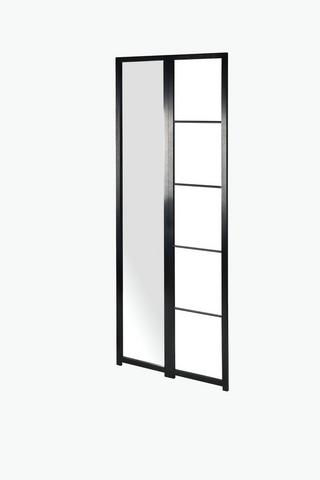 Standing Towel Rail With Mirror, 70x175cm