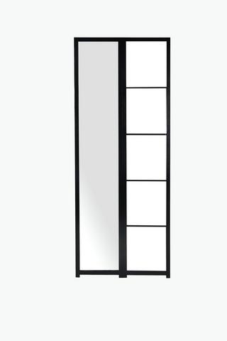 Standing Towel Rail With Mirror, 70x175cm