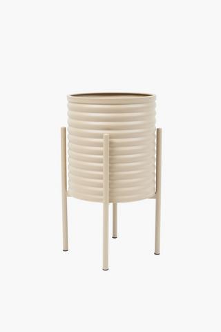 Ribbed Standing Planter, 30x60cm
