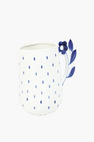 Cristal Ceramic Dotted Jug, 18.5x23.5cm