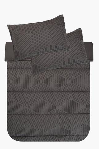 Soft Touch Clipped Geometric Comforter Set