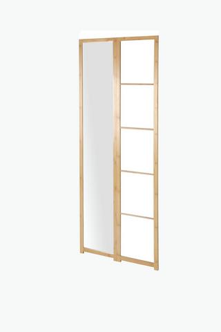 Standing Towel Rail With Mirror, 70x175cm
