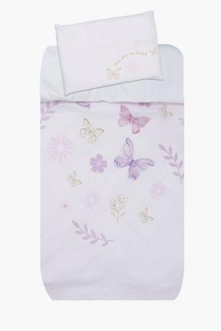 Polycotton Emma Butterfly Duvet Cover Set