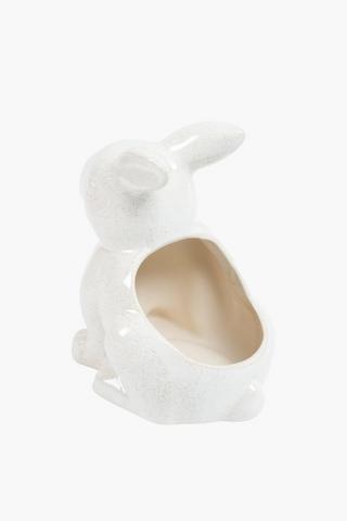Ceramic Bunny Planter, 18x21.5cm