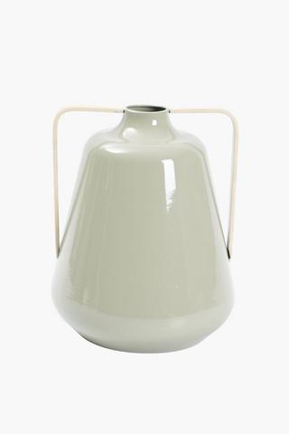 Metal Urn With Handle, 26x32cm