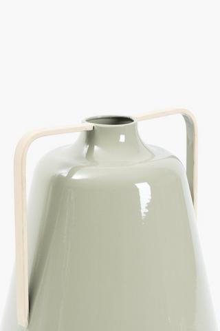 Metal Urn With Handle, 26x32cm