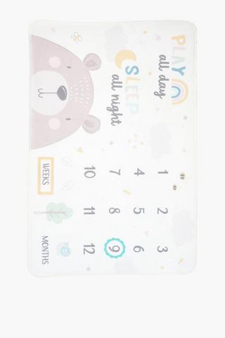 Baby Milestone Rug, 70x110cm