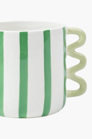 Scribble Stripe Planter, 12x13cm