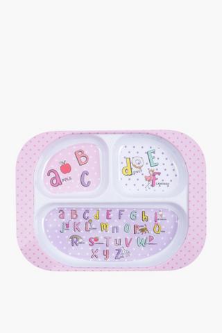 Abc Melamine 3 Division Tray