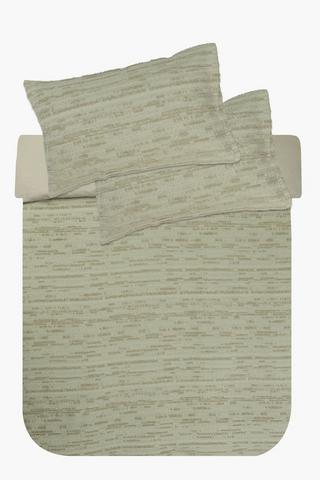 Premium Cotton Tufted Stripes Duvet Cover Set