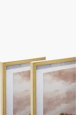 2 Pack Framed Country Side Canvas, 50x50cm