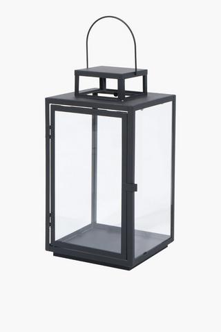 Square Metal Lantern, 18x35cm