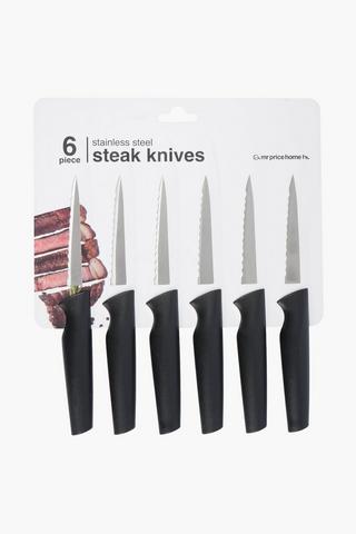 6 Piece Steak Knife Set