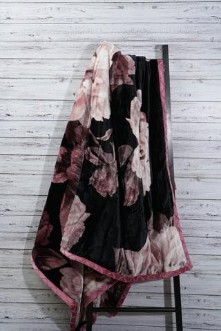 Mink Triglav Floral Blanket, 200x230cm