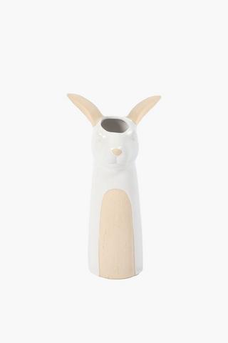 Ceramic Bunny Vase, 11.5x32cm