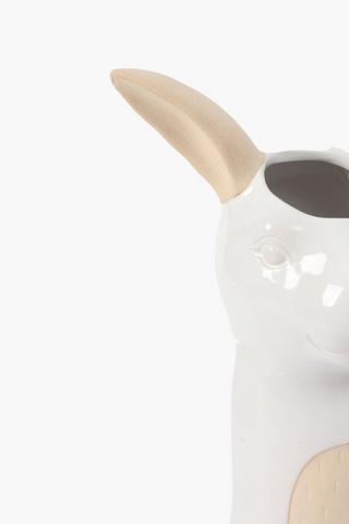 Ceramic Bunny Vase, 11.5x32cm