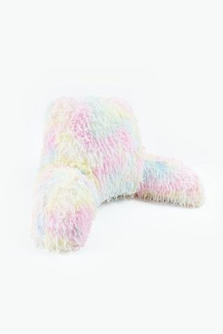 Faux Feather Soft Tie Dye Cuddle Cushion