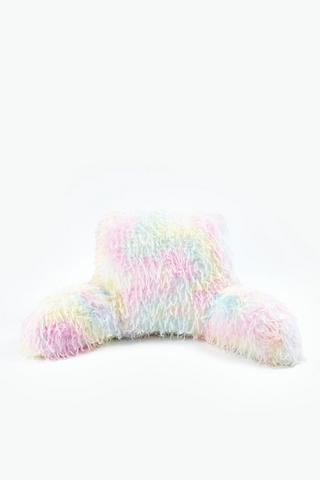 Faux Feather Soft Tie Dye Cuddle Cushion