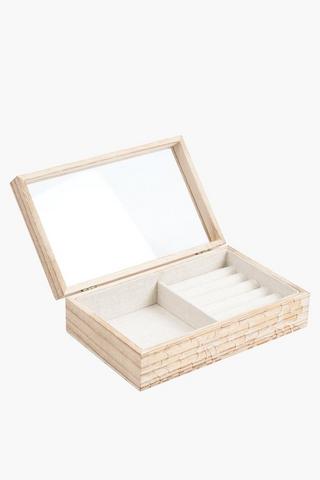 Floral Jewellery Box, 21x6cm