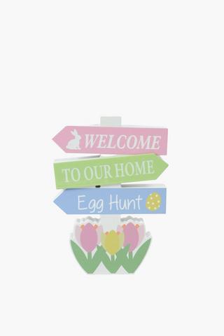 Egg Hunt Decor Sign, 17x24cm