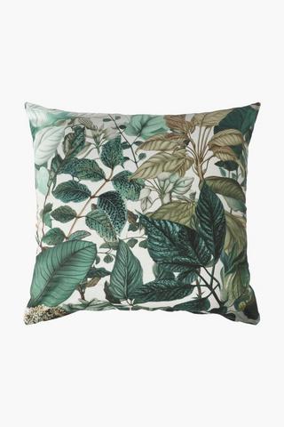 Printed Vega Leaf Scatter Cover Only, 60x60cm