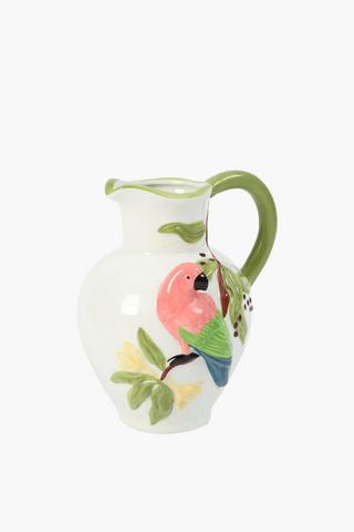Parrot Ceramic Vase, 21x24cm