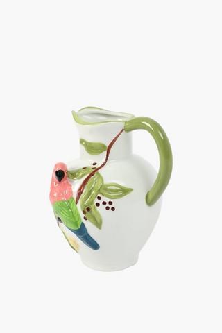 Parrot Ceramic Vase, 21x24cm