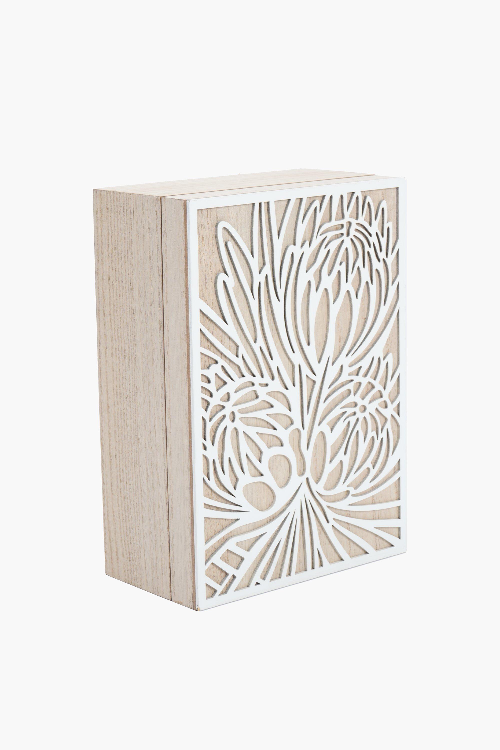 Cut Out Protea Box, 26x19cm