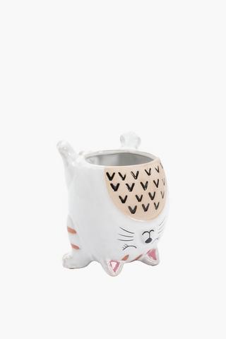 Quirky Cat Planter, 6x10cm