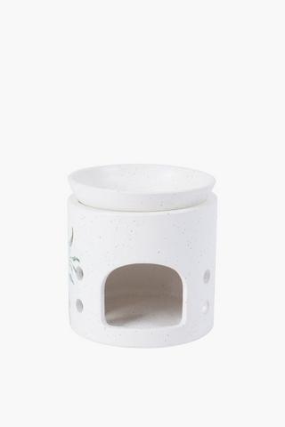 Engraved Floral Oil Burner, 9.5x10.5cm
