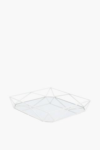 Square Mirror Decor Tray, 30x5.5cm