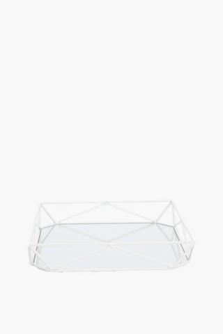 Square Mirror Decor Tray, 30x5.5cm
