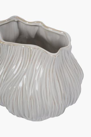 Garlic Shaped Ceramic Vase, 18x21cm