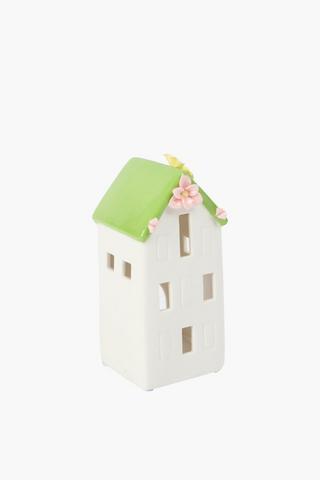 Floral Ceramic House, 7.5x16cm