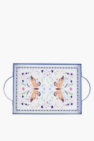 Butterfly Decor Tray, 41x24cm