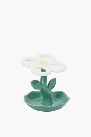 Ceramic Shaped Daisy Toothbrush Holder