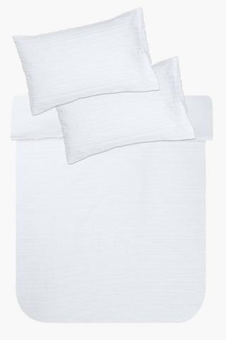 Premium Cotton Tufted Lines Duvet Cover Set