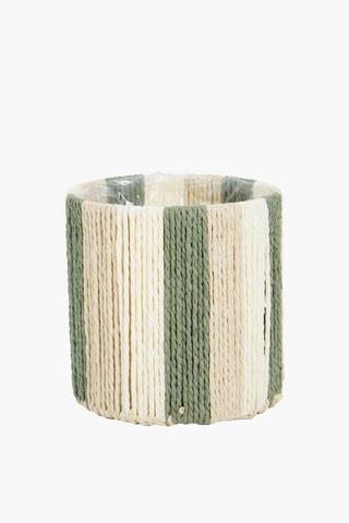 Stripe Planter, 19x19cm