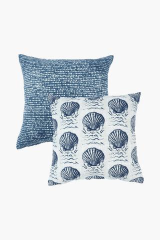 2 Pack Yzerfontein Coast Scatter Cover Only, 45x45cm