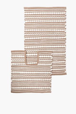 2pc Paper Chindi Woven Nat
