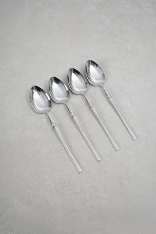 4 Pack Stainless Steel Bone Teaspoons