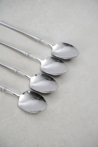 4 Pack Stainless Steel Bone Teaspoons