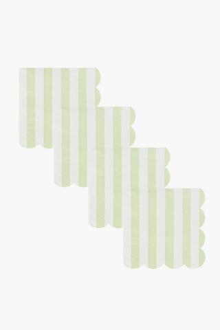 Scallop Stripe Serviettes