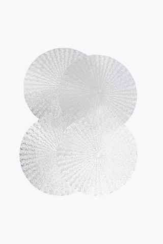 4 Pack Metallic Placemats