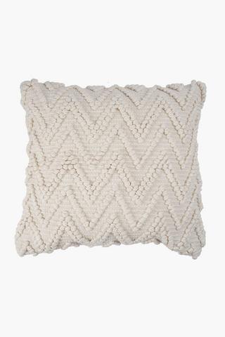 Extra Premium Textured Willow Feather Scatter Cushion, 60x60cm