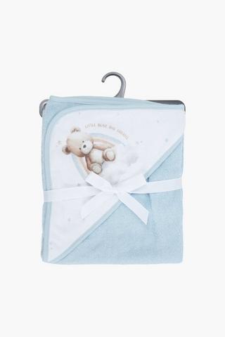 Printed Benny Bear Hooded Towel